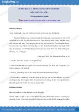 Giải chi tiết đề thi kì 1 môn văn lớp 9 năm 2020 - 2021 Phòng GD Thanh Xuân